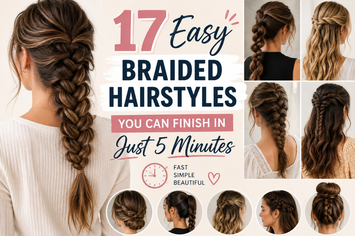 17 Easy Braided Hairstyles You Can Finish in Just 5 Minutes