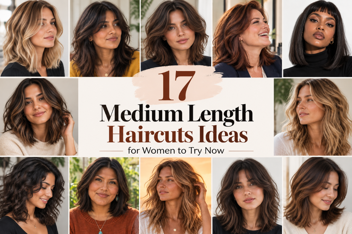 17 Medium Length Haircuts Ideas for Women to Try Now