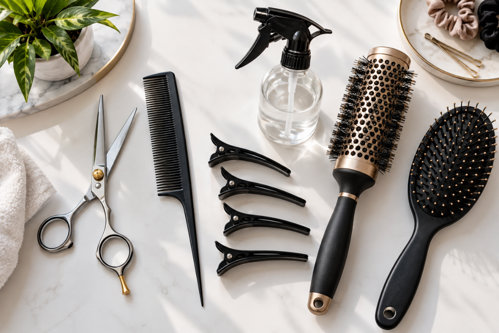 Hair cutting tools needed to cut curtain bangs at home