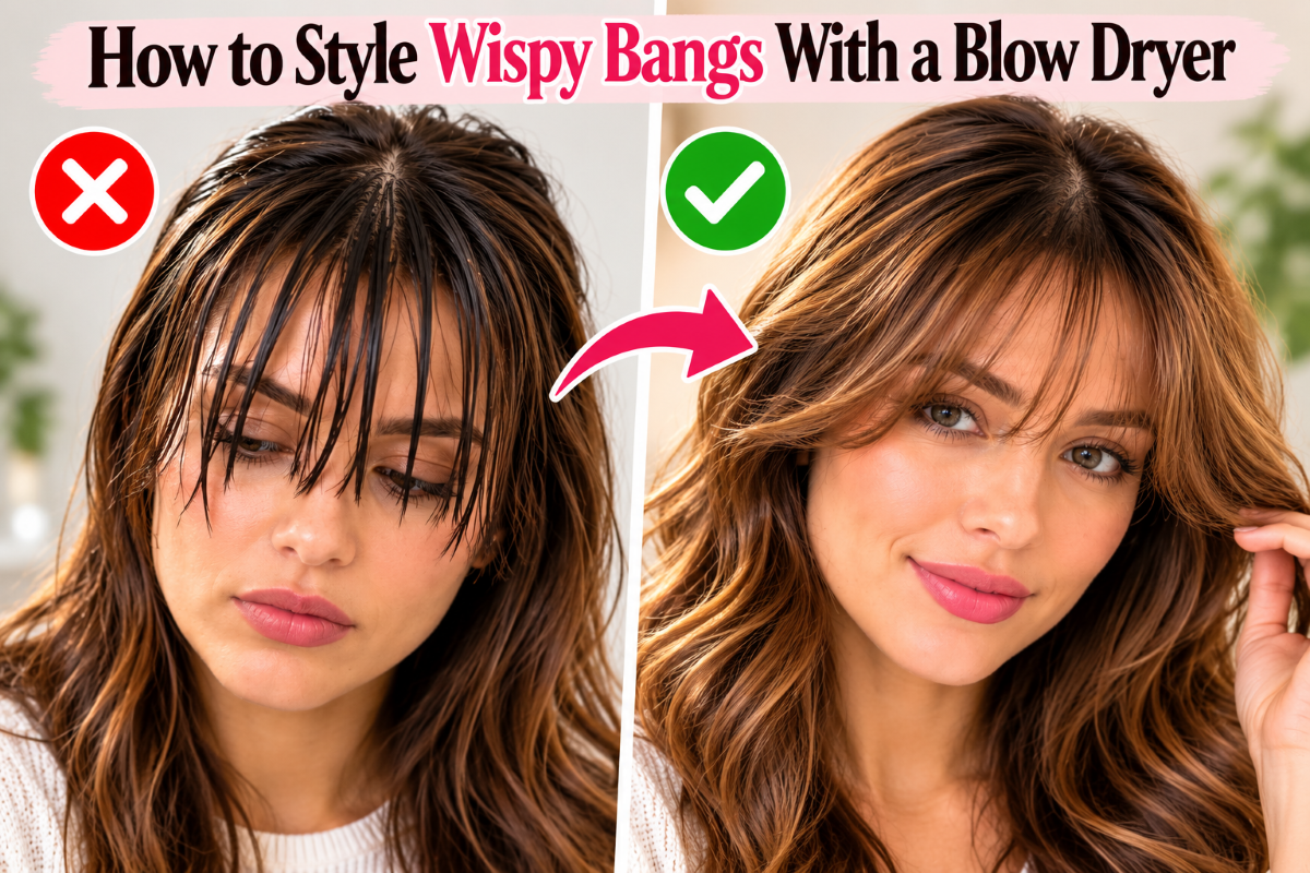 How to Style Wispy Bangs With a Blow Dryer